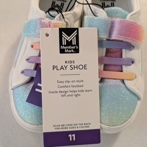 Member's Mark Kids Sneakers - White and Multicolor